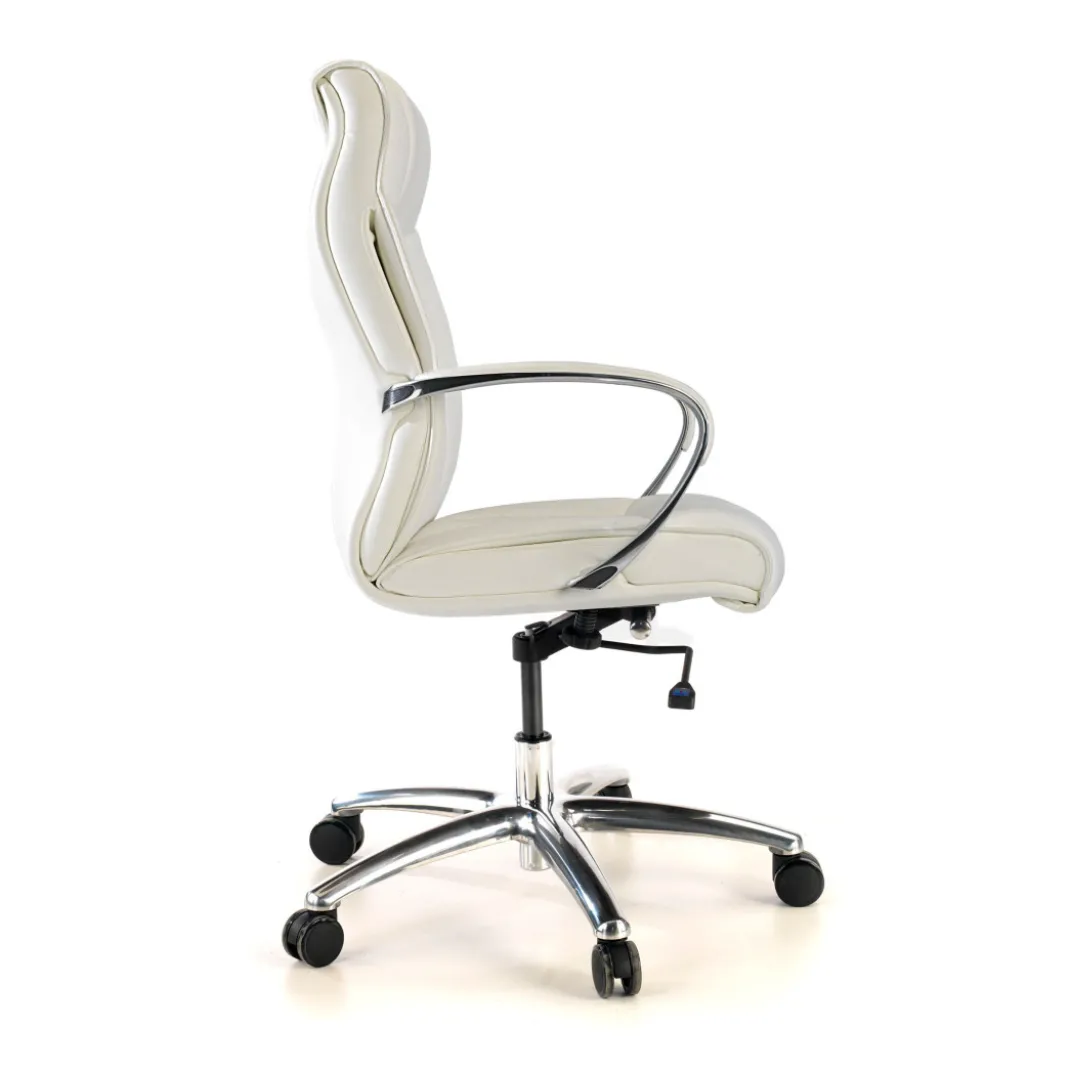 Sillón de oficina Bahía respaldo bajo Piel natural