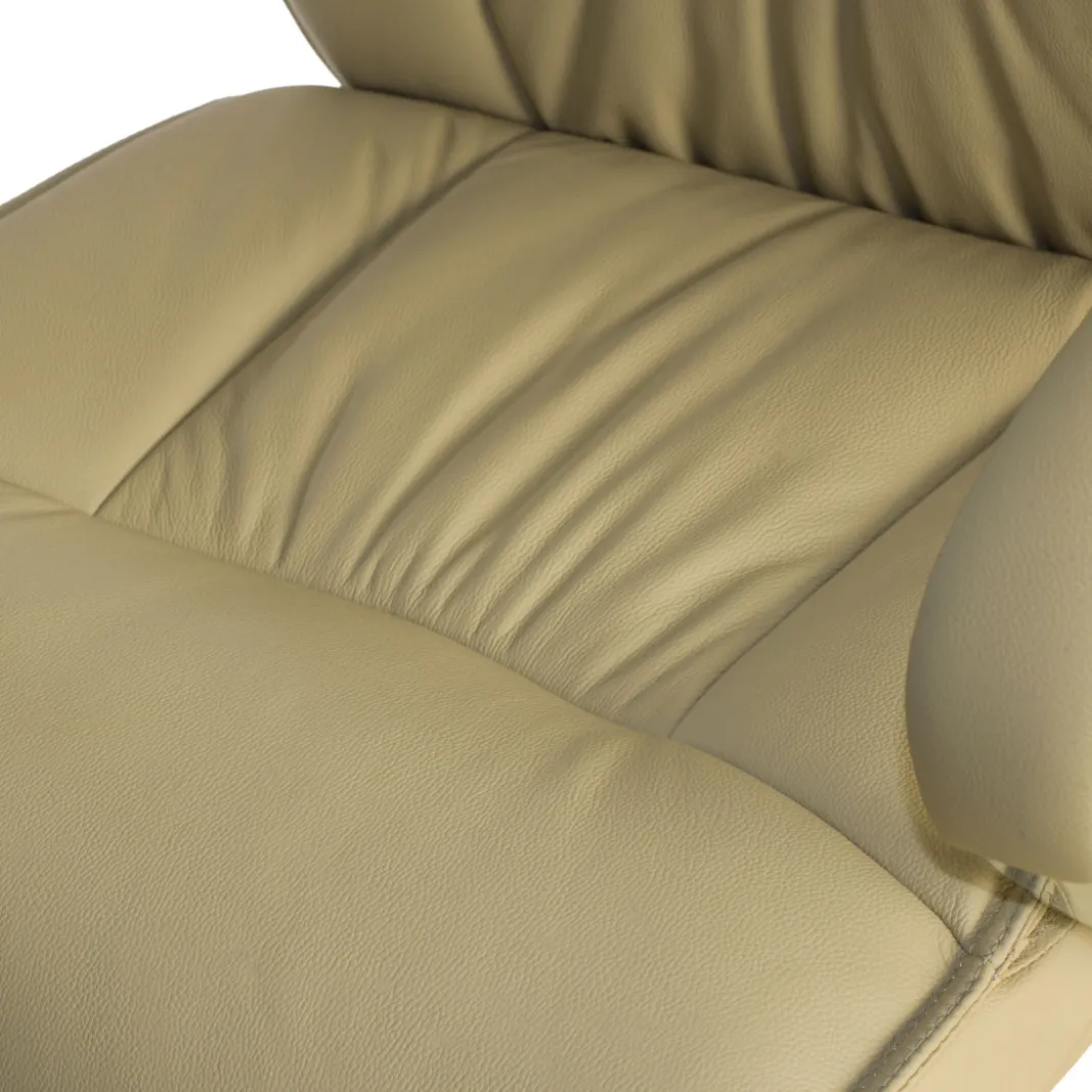 Sillón de oficina Bahia piel natural, brazos de aluminio