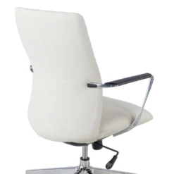 Sillón de Oficina Bristol respaldo bajo, brazos aluminio, ecopiel
