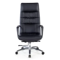 Sillón de oficina dirección Edinburgo, piel natural