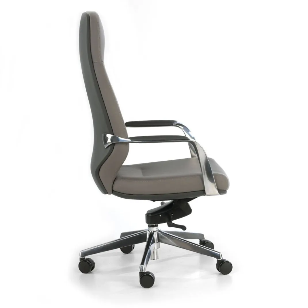 Sillón de oficina ejecutivo Duo, respaldo alto bicolor