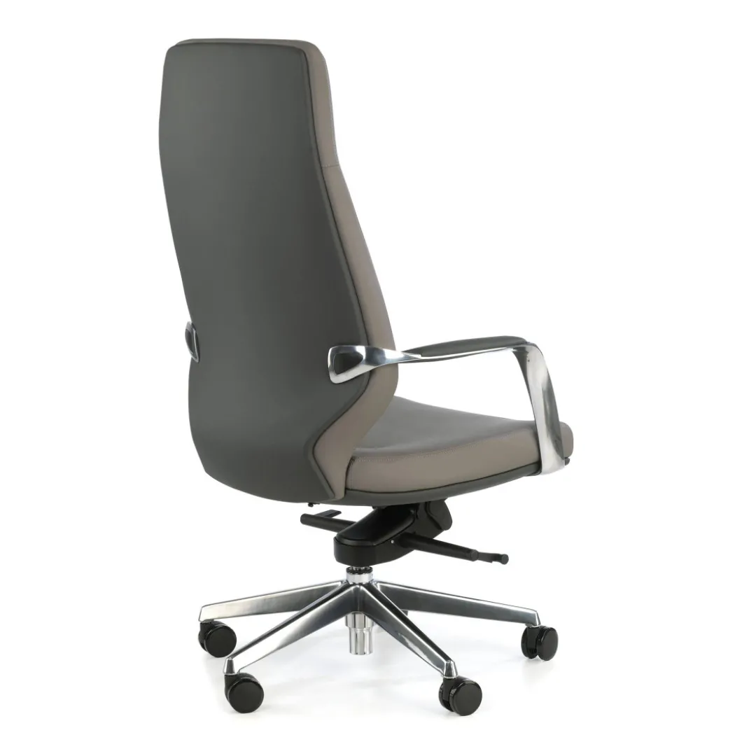 Sillón de oficina ejecutivo Duo, respaldo alto bicolor