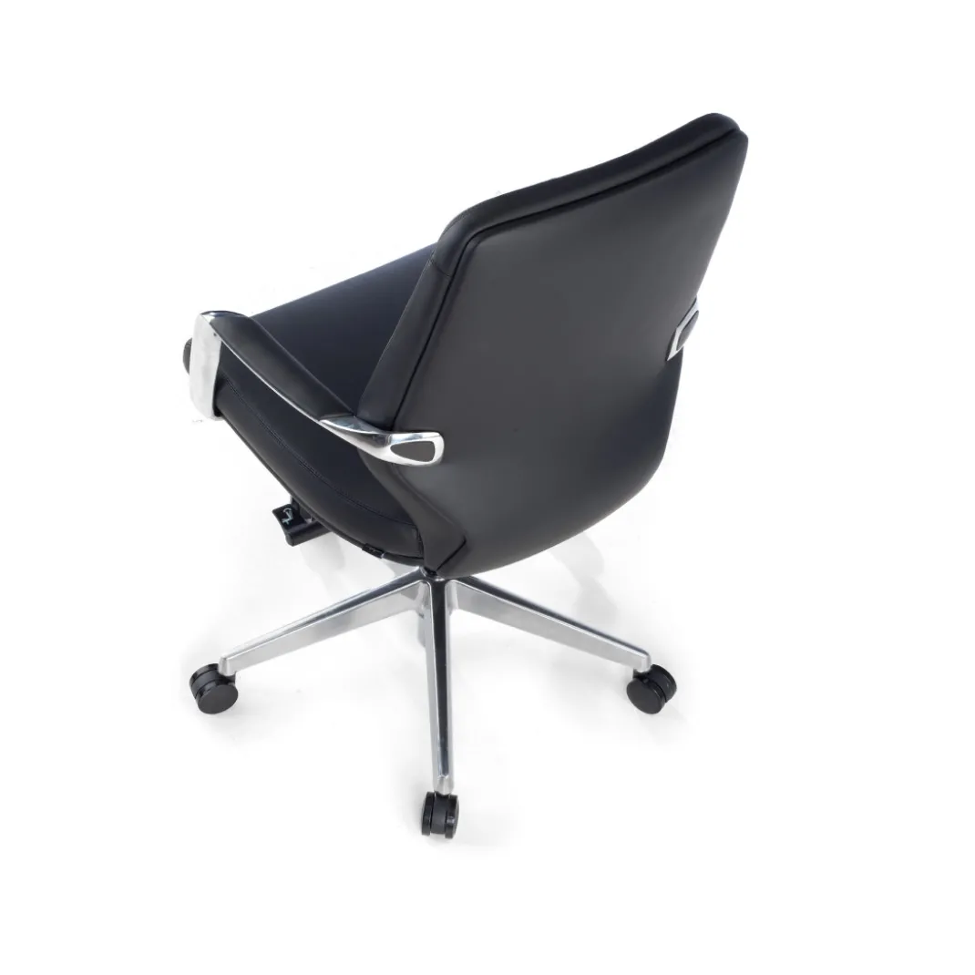 Sillón de oficina ejecutivo Duo, respaldo bajo