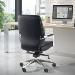 Sillón de oficina ejecutivo Duo, respaldo bajo