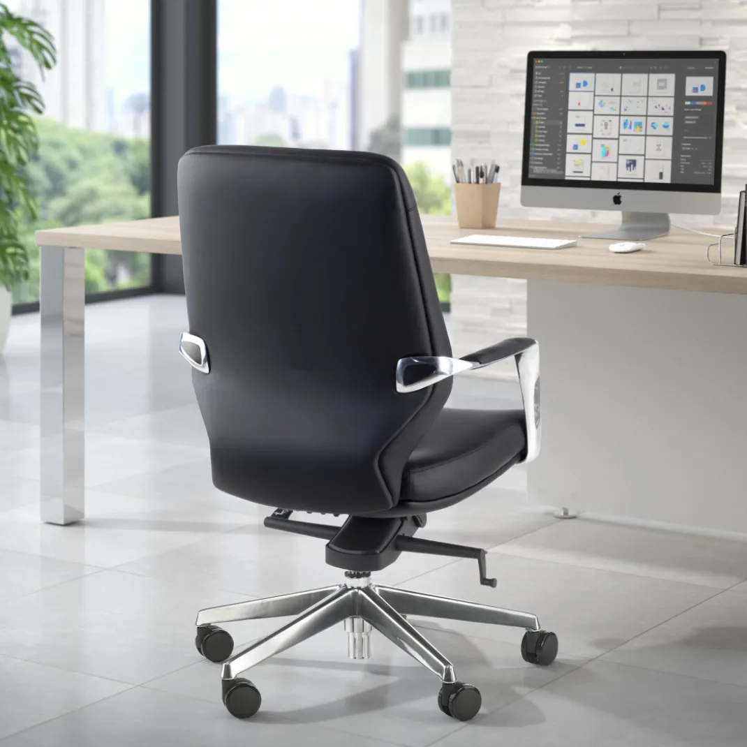 Sillón de oficina ejecutivo Duo, respaldo bajo