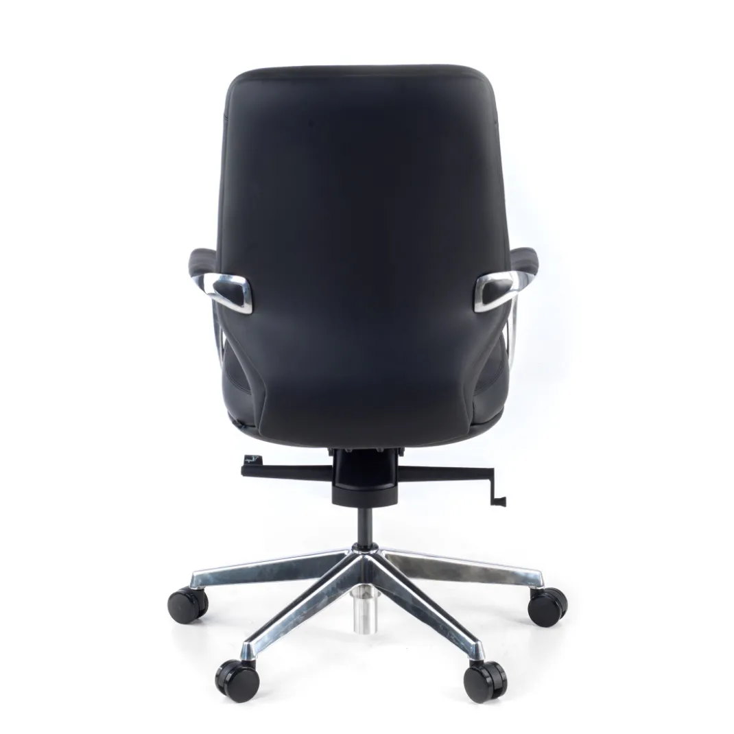 Sillón de oficina ejecutivo Duo, respaldo bajo