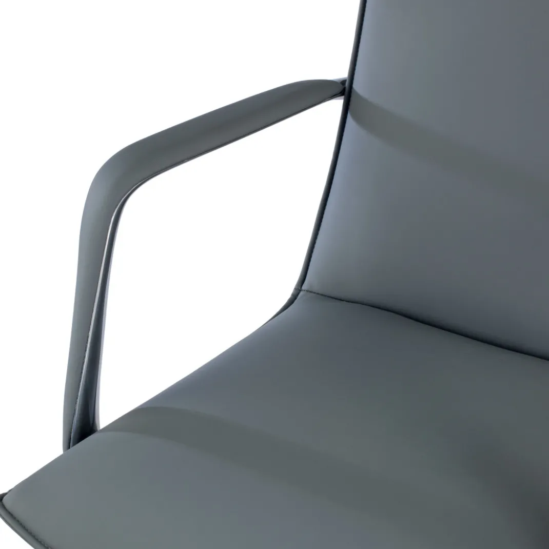 Sillón de Oficina Kingston, brazos tapizados, ecopiel