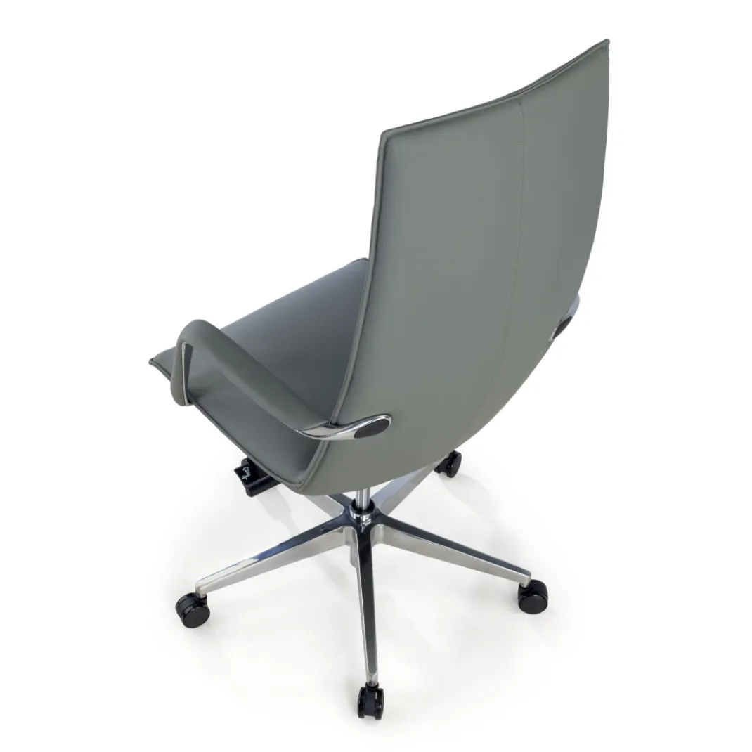 Sillón de Oficina Kingston, brazos tapizados, ecopiel