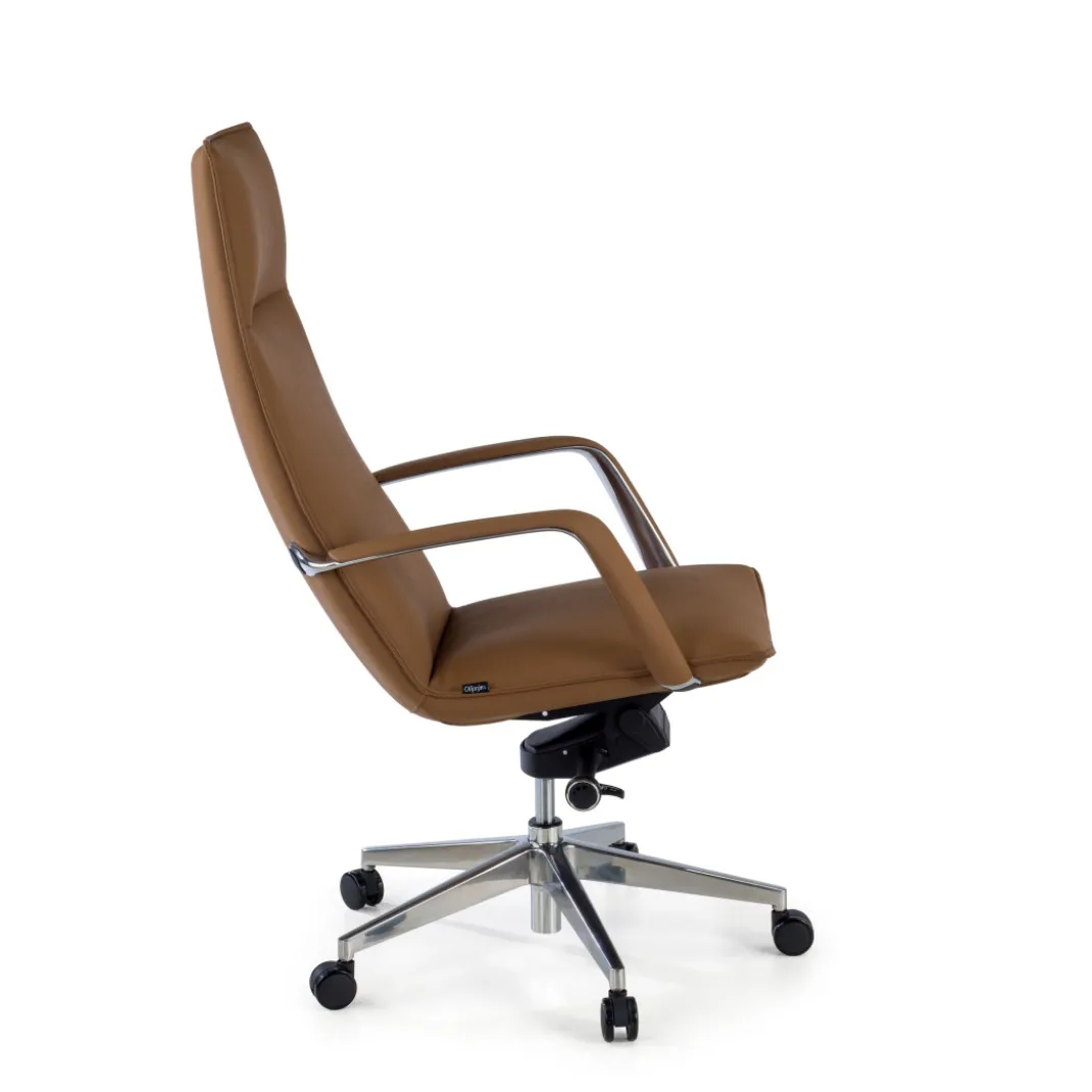 Sillón de Oficina Kingston, brazos tapizados, ecopiel