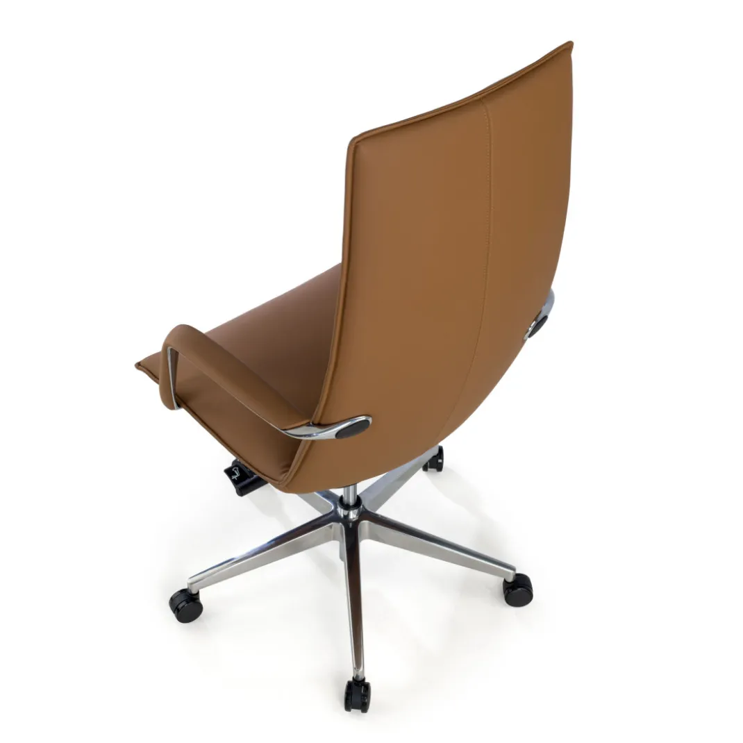 Sillón de Oficina Kingston, brazos tapizados, ecopiel