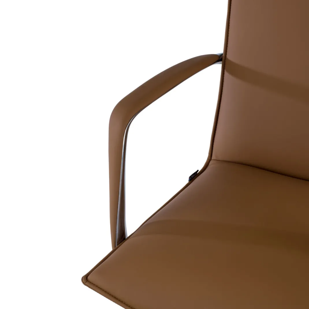 Sillón de Oficina Kingston, brazos tapizados, ecopiel