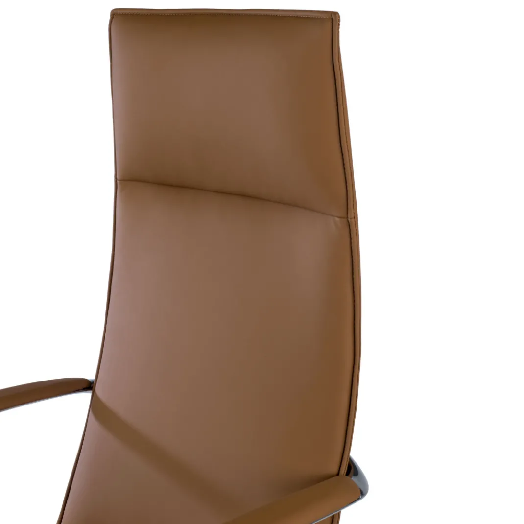 Sillón de Oficina Kingston, brazos tapizados, ecopiel