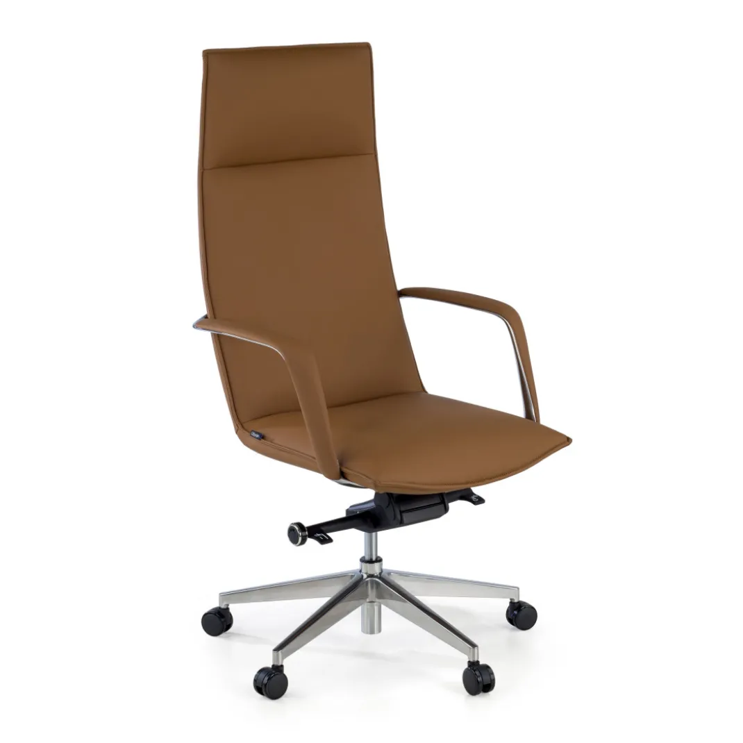 Sillón de Oficina Kingston, brazos tapizados, ecopiel