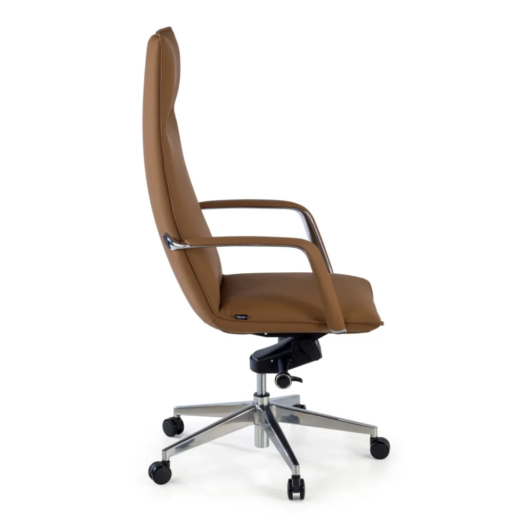 Sillón de Oficina Kingston, brazos tapizados, ecopiel