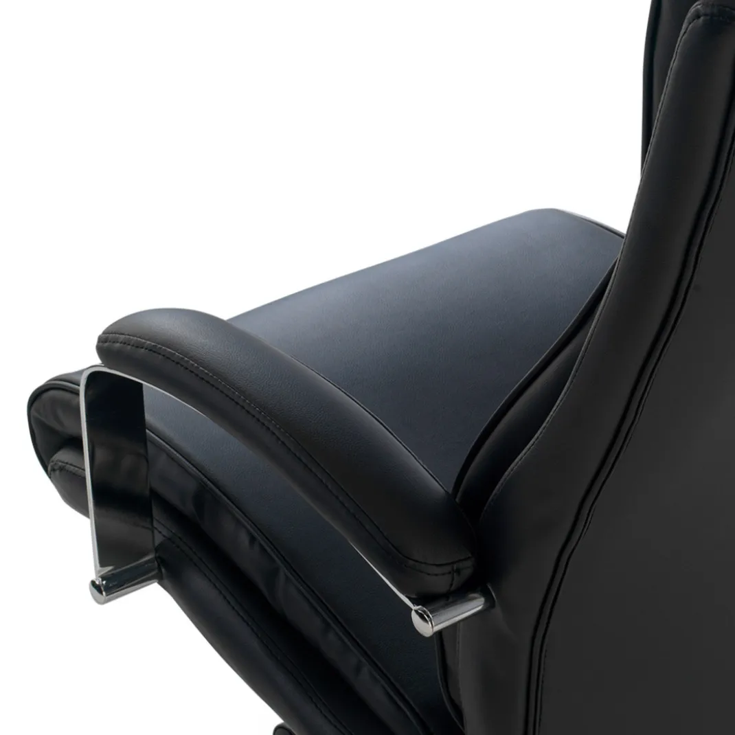 Sillón de oficina Tauro brazos tapizados ecopiel