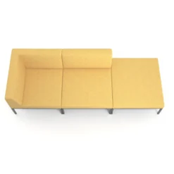 Sofa de Espera Pylos Modulo 2 asientos + Pouf