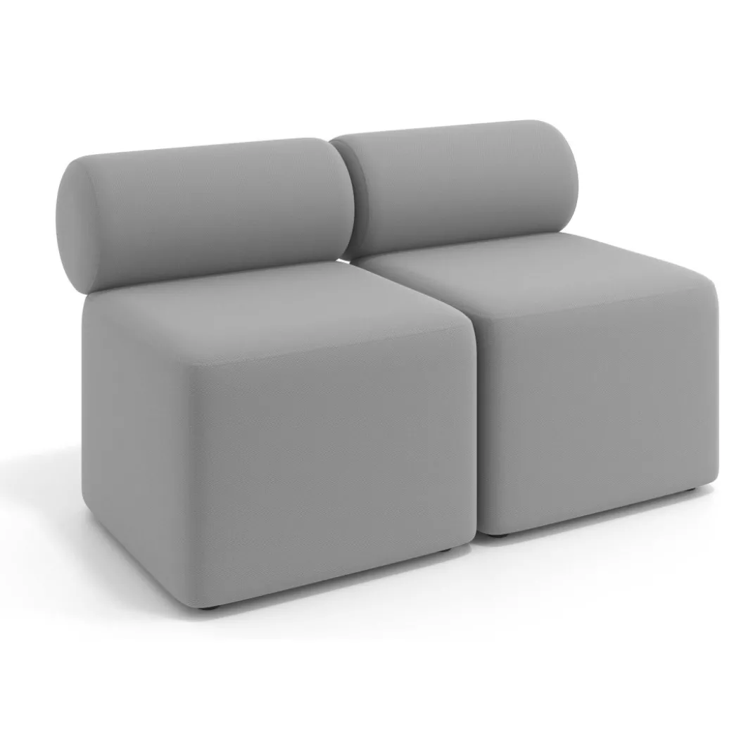 Sofa de oficina Oasis módulo recto doble 120cm