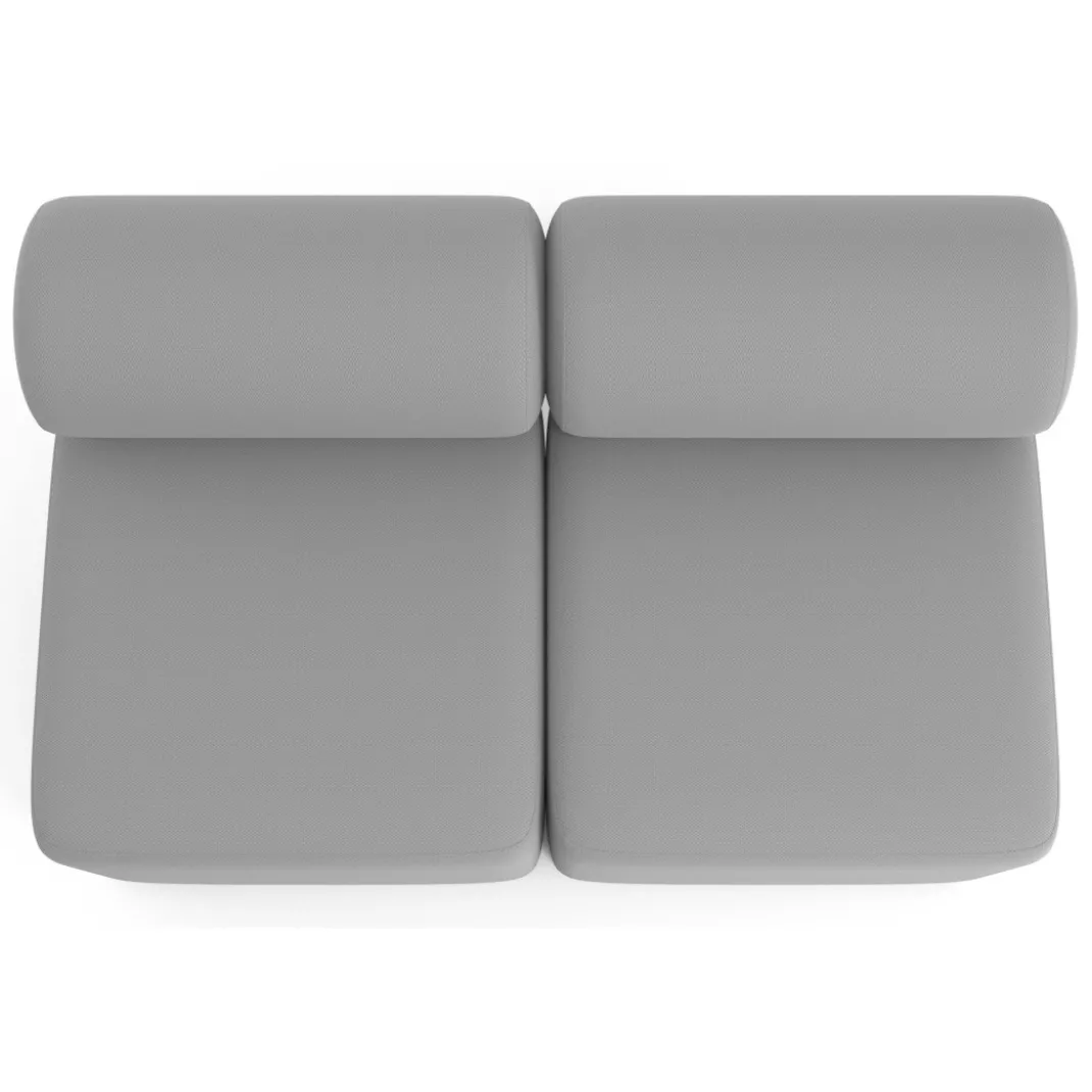 Sofa de oficina Oasis módulo recto doble 120cm