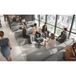 Sofa de oficina Oasis módulo recto doble 200cm