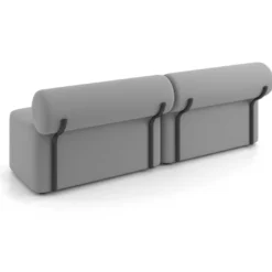 Sofa de oficina Oasis módulo recto doble 200cm