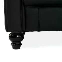 Sofa capitoné de recepción Chesterfield 1 plaza negro
