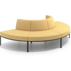 Sofa de Espera Pylos Curvo, Módulo Convexo 4 asientos