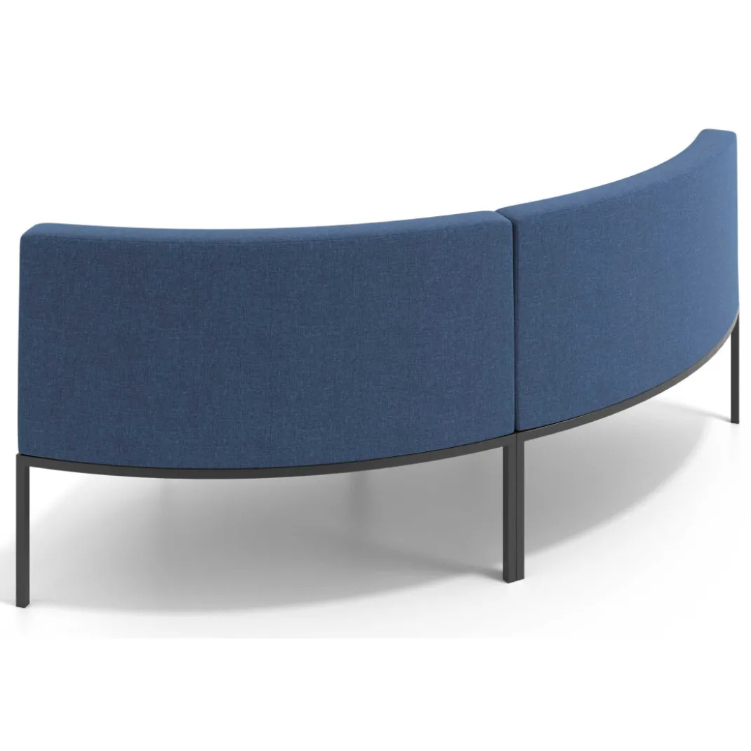 Sofa de Espera Pylos Curvo, Módulo Concavo 4 asientos