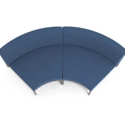 Sofa de Espera Pylos Curvo, Módulo Concavo 4 asientos