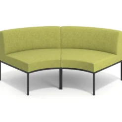 Sofa de Espera Pylos Curvo, Módulo Concavo 2 asientos