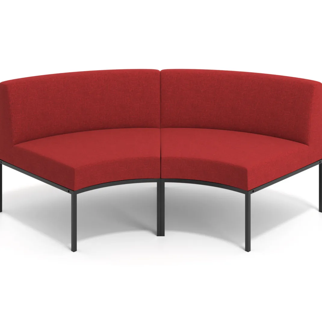 Sofa de Espera Pylos Curvo, Módulo Concavo 2 asientos