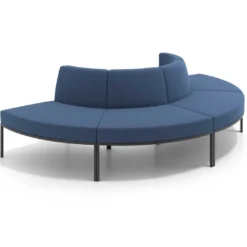 Sofa de Espera Pylos Curvo, Módulo Convexo 4 asientos