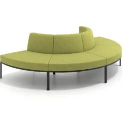 Sofa de Espera Pylos Curvo, Módulo Convexo 4 asientos