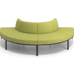 Sofa de Espera Pylos Curvo, Módulo Convexo 4 asientos