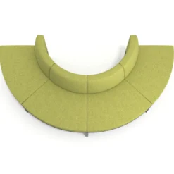 Sofa de Espera Pylos Curvo, Módulo Convexo 4 asientos