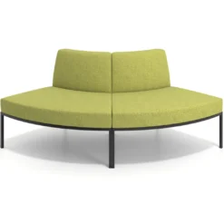 Sofa de Espera Pylos Curvo, Módulo Convexo 2 asientos
