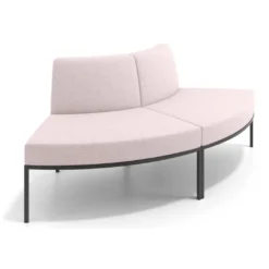 Sofa de Espera Pylos Curvo, Módulo Convexo 2 asientos