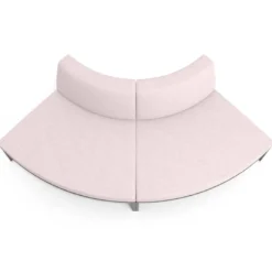 Sofa de Espera Pylos Curvo, Módulo Convexo 2 asientos