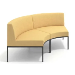 Sofa de Espera Pylos Curvo, Módulo Concavo 2 asientos