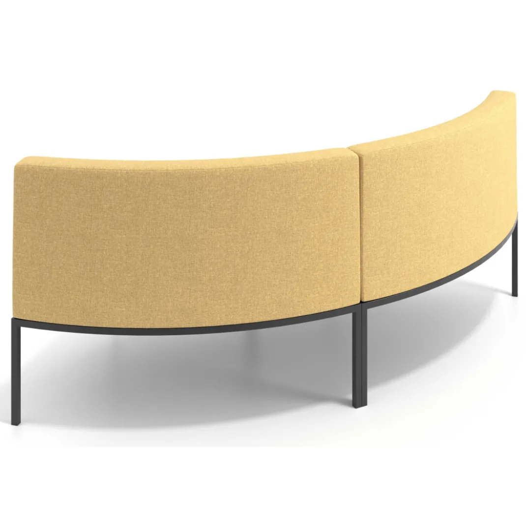 Sofa de Espera Pylos Curvo, Módulo Concavo 2 asientos