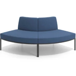 Sofa de Espera Pylos Curvo, Módulo Convexo 2 asientos
