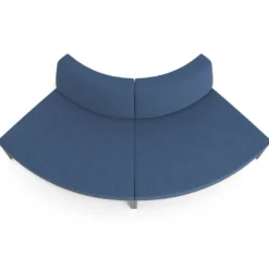 Sofa de Espera Pylos Curvo, Módulo Convexo 2 asientos