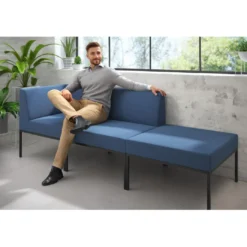 Sofa de Espera Pylos Modulo 2 asientos + Pouf
