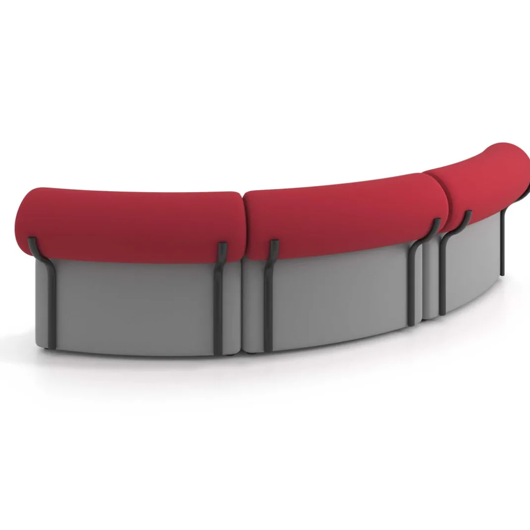 Sofa de oficina Oasis módulo concavo triple