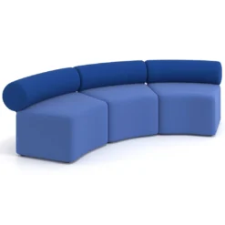 Sofa de oficina Oasis módulo concavo triple