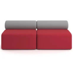 Sofa de oficina Oasis módulo recto doble 200cm