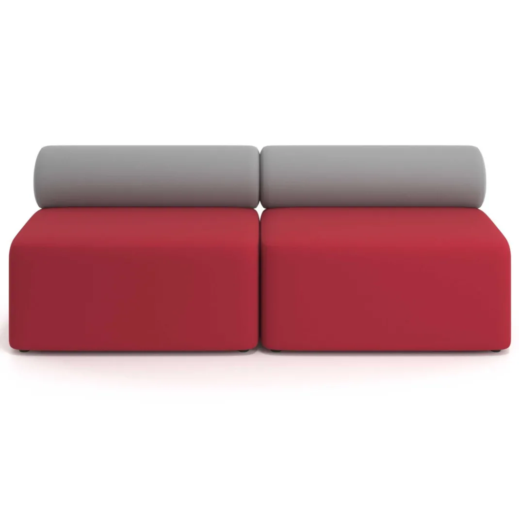 Sofa de oficina Oasis módulo recto doble 200cm