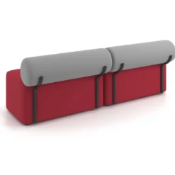 Sofa de oficina Oasis módulo recto doble 200cm