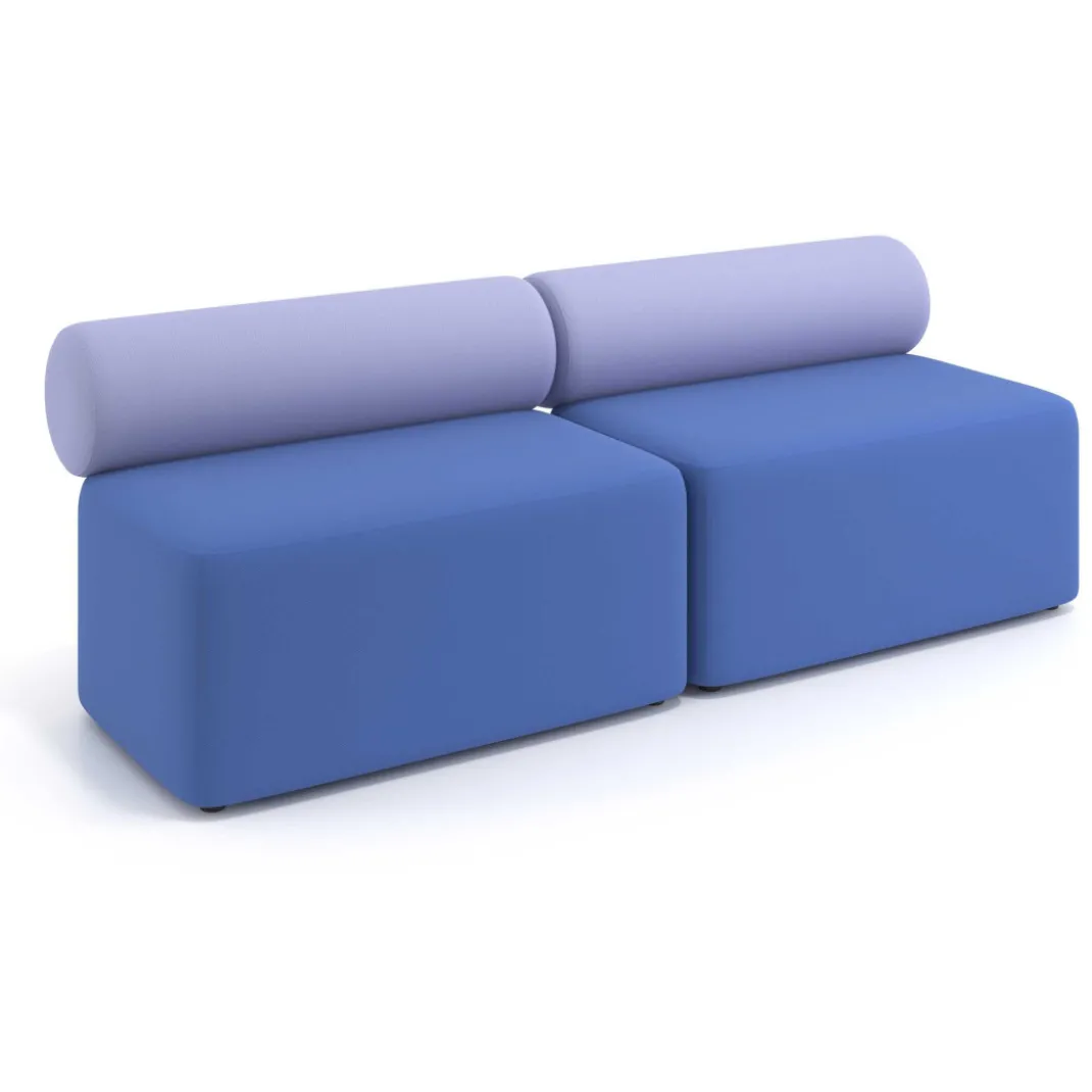 Sofa de oficina Oasis módulo recto doble 200cm