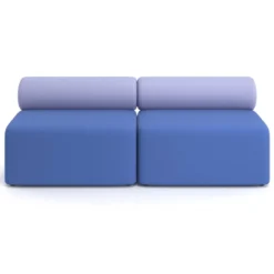 Sofa de oficina Oasis módulo recto doble 200cm