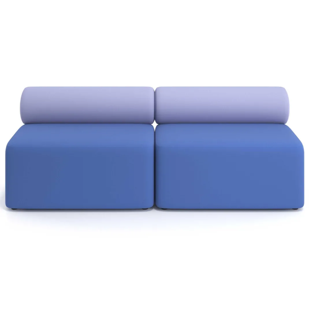Sofa de oficina Oasis módulo recto doble 200cm